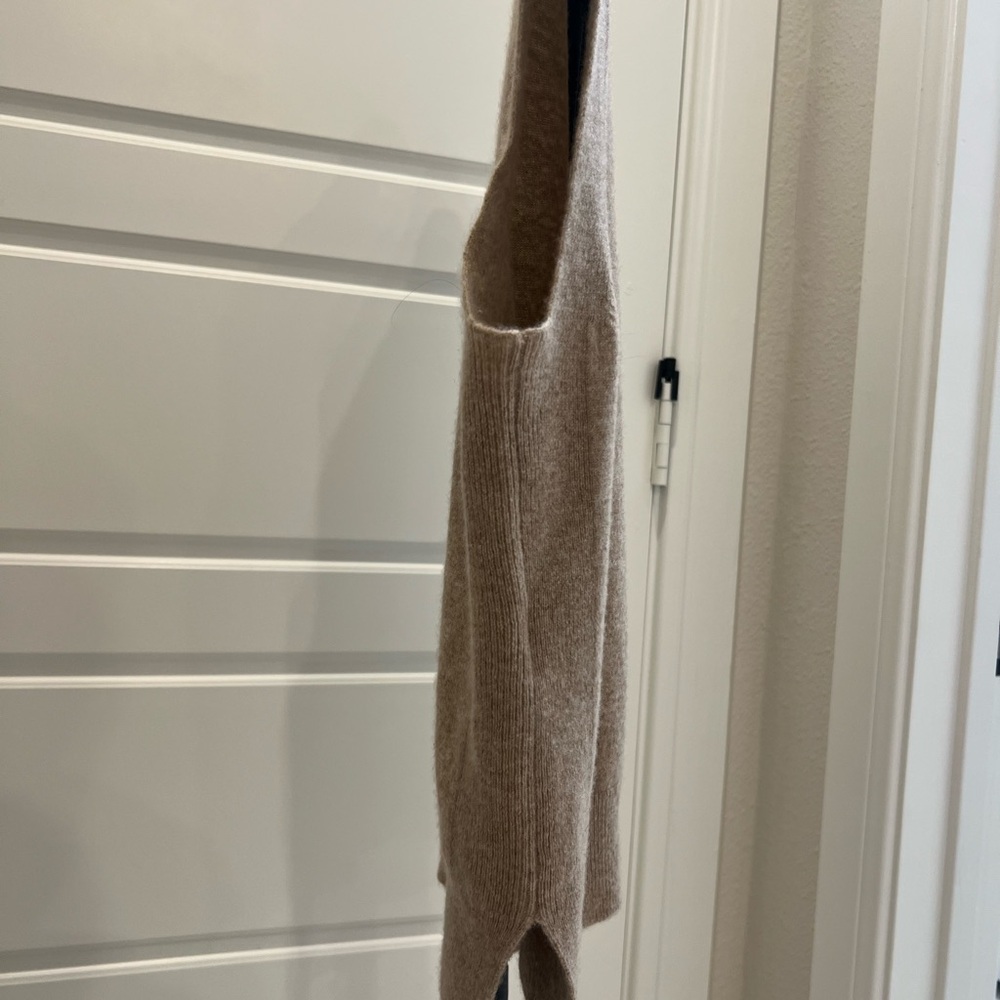 Quince Beige Knit Sweater Vest